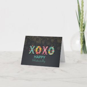 Whimsikale "XOXO"Herzen Frohen Valentinstag Karte