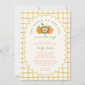 Whimsikaler Apfel unseres Augeninners Neutral Einladung (Vorderseite)