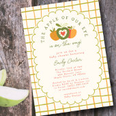 Whimsikaler Apfel unseres Augeninners Neutral Einladung