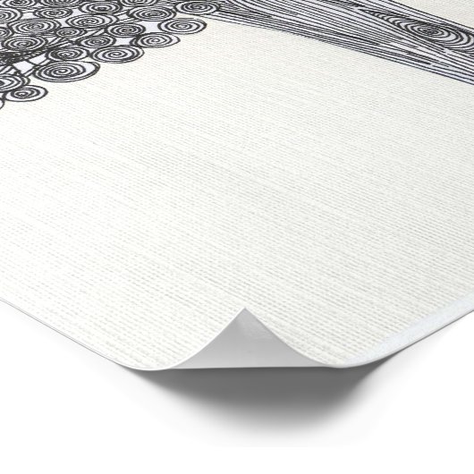 Whimsikaler Baum - Sehen Sie Vögel? Poster (Ecke)