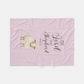 Whimsikaler Herr ist mein Hirte Psalm 23:1 Fleecedecke (Vorderseite (Horizontal))