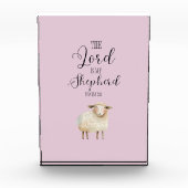 Whimsikaler Herr ist mein Hirte Psalm 23:1 Fotoblock (Vorderseite)