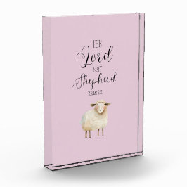 Whimsikaler Herr ist mein Hirte Psalm 23:1 Fotoblock