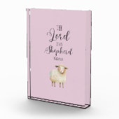 Whimsikaler Herr ist mein Hirte Psalm 23:1 Fotoblock (Rechts)