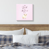 Whimsikaler Herr ist mein Hirte Psalm 23:1 Leinwanddruck (Insitu (Schlafzimmer))