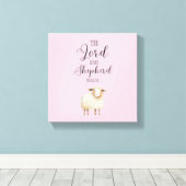 Whimsikaler Herr ist mein Hirte Psalm 23:1 Leinwanddruck (Insitu (Holzboden))