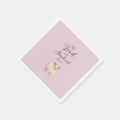 Whimsikaler Herr ist mein Hirte Psalm 23:1 Serviette (Ecke)