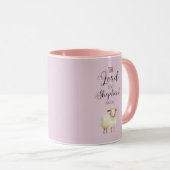 Whimsikaler Herr ist mein Hirte Psalm 23:1 Tasse (VorderseiteRechts)