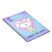 Whimsikaler Hund tägliche Bestätigung Notizblock (Rechte Seite)