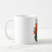 Whimsikaler Igel und Poppies Kaffeetasse (Links)