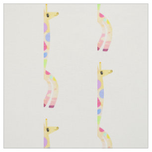 Whimsikaler Individuelle Name und Giraffe Stoff