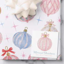 Whimsikaler Pastell-Weihnachts-Rosafarbener Schlei