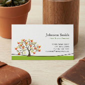 Whimsikaler Swirl - schlicht grüner Stilmix Visitenkarte