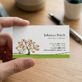 Whimsikaler Swirl - schlicht grüner Stilmix Visitenkarte