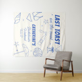 Whimsikaler Toast am Junggeselinnen-Abschied der K Wandteppich (Beispiel (Horizontal))