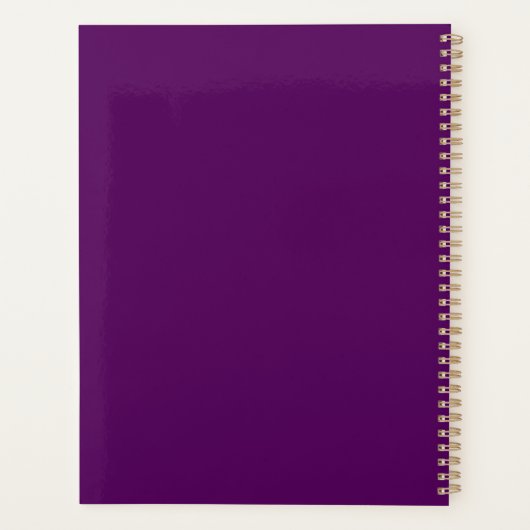 Whimsikaler Verzierter Baum Planer (Rückseite)