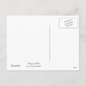 Whimsikaler Weihnachtsbaum Feiertagspostkarte (Rückseite)