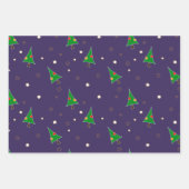 Whimsikaler Weihnachtsbaum Geschenkpapier Set (Vorderseite 2)