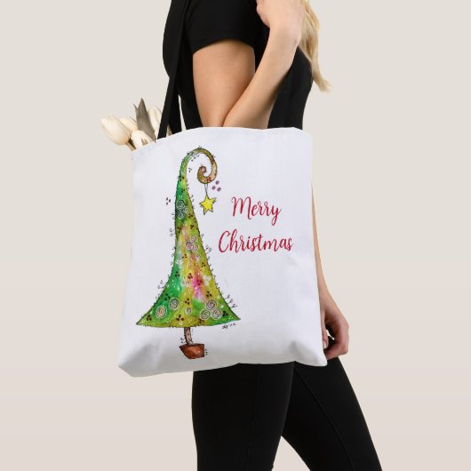 Whimsikaler Weihnachtsbaum Tasche (Von Nahem)