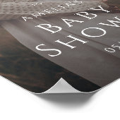 Whimsikales neutrales Foto Begrüßungsschild Kinder Poster (Ecke)