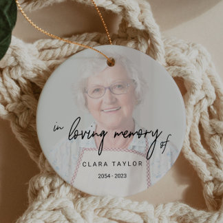 Whimsikalische Kalligraphie verblasste Foto in der Keramik Ornament