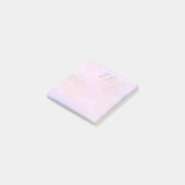 Whimsikalische rosa Wasserfarben-Studie Essential Post-it Klebezettel (angewinkelt)