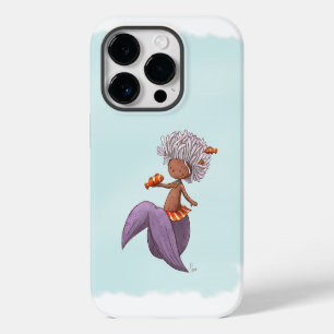 Whimsikalischer Meerjungfrau Clownfisch iPhone 14 Pro Hülle