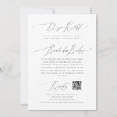 Whimsikalneutral | Foto in einer Babydusche Einladung (Rückseite)