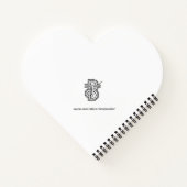 Whimsikalrosa niedliche Lieblinge mit Herzen Notizblock (Rückseite)