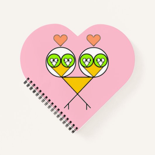 Whimsikalrosa niedliche Lieblinge mit Herzen Notizblock (Vorderseite)