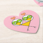 Whimsikalrosa niedliche Lieblinge mit Herzen Untersetzer (angewinkelt)