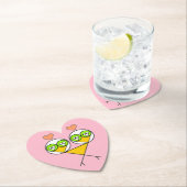 Whimsikalrosa niedliche Lieblinge mit Herzen Untersetzer (Vor Ort)