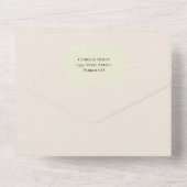 Whimsikalwald in einer Hochzeitsreise All In One Einladung (Rückseite)