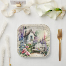 Whimsikanische Hütte Märchengebirge Blumengarten