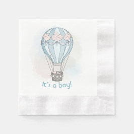 Whimsikant Heißluftballon Babydusche Serviette
