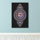 Whimsikärchen Ornamental Mandala Leinwand (Insitu (Holzboden))
