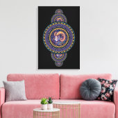 Whimsikärchen Ornamental Mandala Leinwand (Insitu (Wohnzimmer))