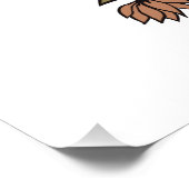 Whimsikäre Blume & Blätter Bouquet Fotodruck (Ecke)