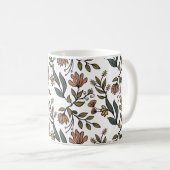 Whimsikäre Blume & Blätter Bouquet Kaffeetasse (VorderseiteRechts)