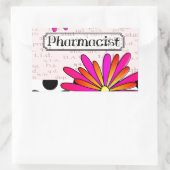 Whimsikäre Blume Rechteckiger Aufkleber (Tasche)