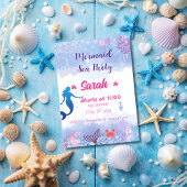 Whimsikäre Meerjungfrau Einladung