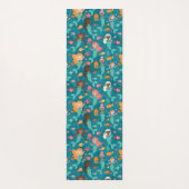 Whimsikäre Meerjungfrauen Aquamarin Yogamatte (Rückseite)