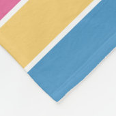 Whimsikäre Unicorns und helle Hübsche Blume Fleecedecke (Ecke)