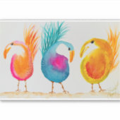 Whimsikäre Vögel Vinyl Car Stickers Aufkleber (Vorderseite)