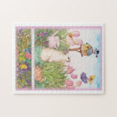 Whimsikerhase im Frühjahrsgarten Puzzle (Horizontal)