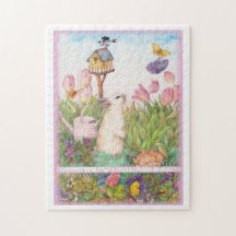 Whimsikerhase im Frühjahrsgarten