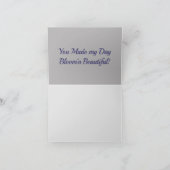 Whimsikfarbene Blume Dankeskarte (Innenseite)