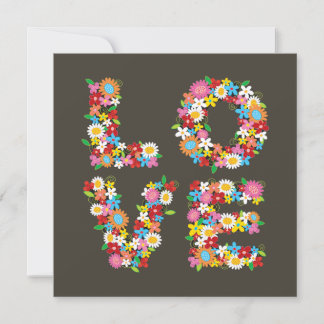 Whimsikfarbene LIEBE Frühling Blumen Chic Blooms Save The Date