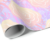 Whimsikfarbene Rose 2 Geschenkpapier (Rolleneckpunkt)
