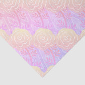 Whimsikfarbene Rose Seidenpapier (Detail)